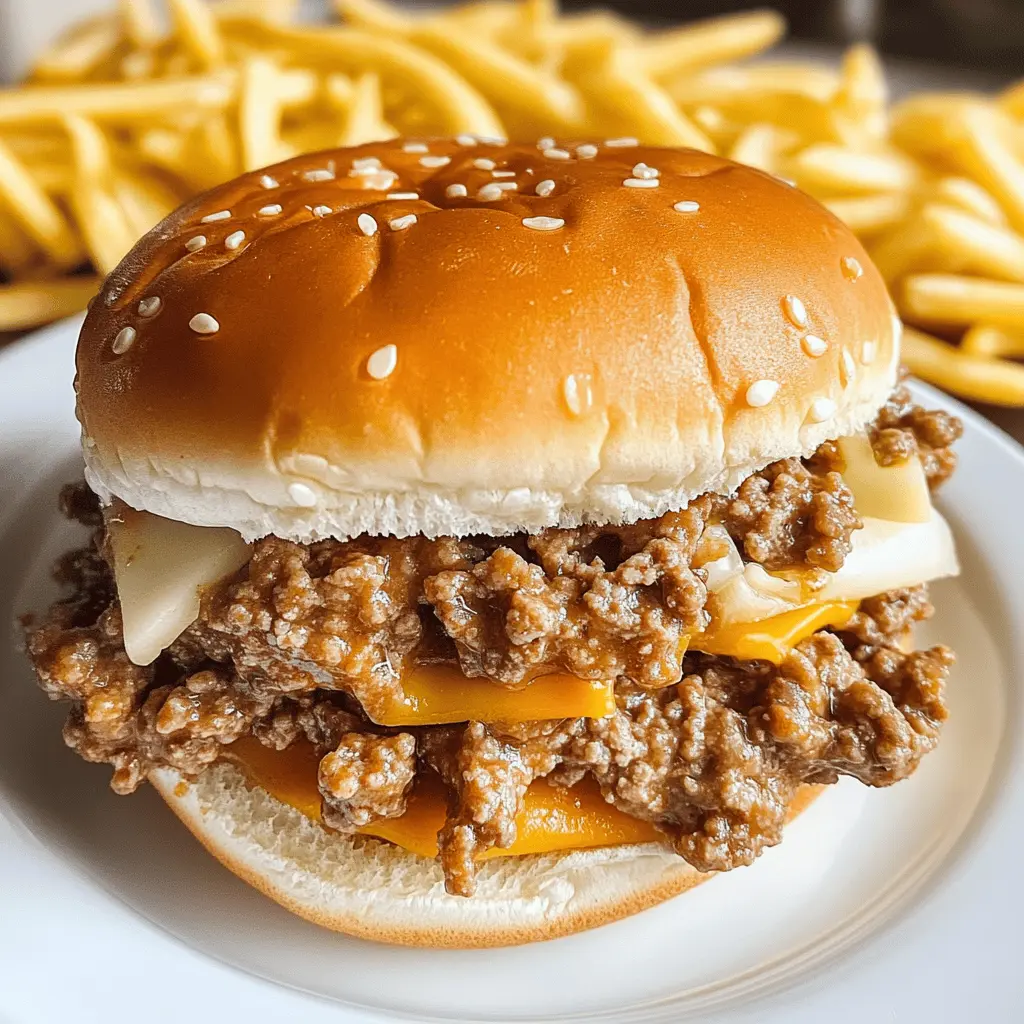 Get ready for a delicious twist on a classic! These Big Mac Sloppy Joes combine all the flavors of your favorite burger into a quick and easy meal. Juicy beef, special sauce, and melty cheese come together for a family-friendly dish that's perfect for game nights or casual dinners. Don't forget to save this recipe for a tasty weeknight dinner idea!
