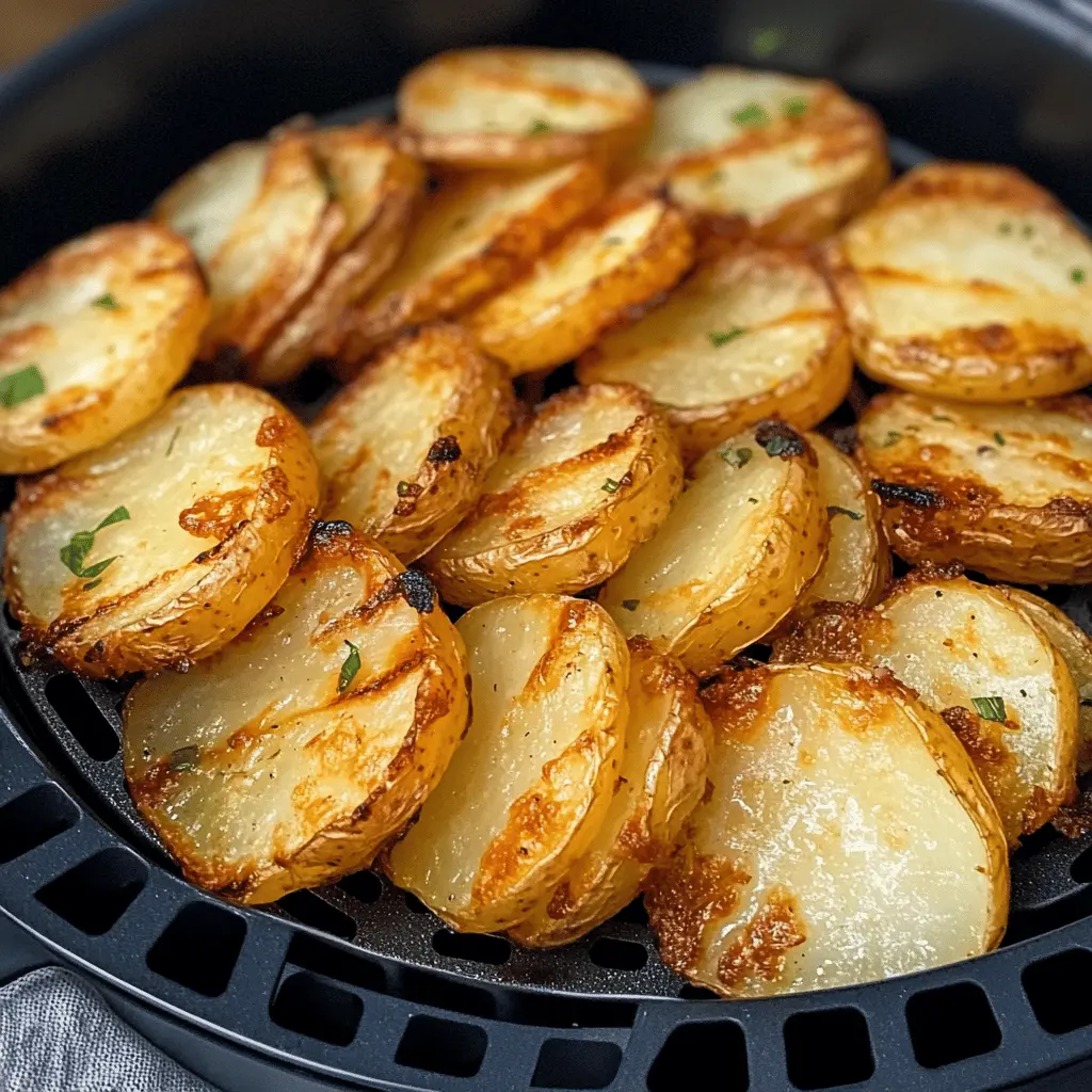 Make dinner exciting with these crispy sliced potatoes from the air fryer! Perfectly golden and seasoned, these potatoes are a delightful side dish that pairs well with any meal. Easily customizable with your favorite spices, they bring a delicious crunch to the table. Save this recipe for your next gathering or cozy night in!