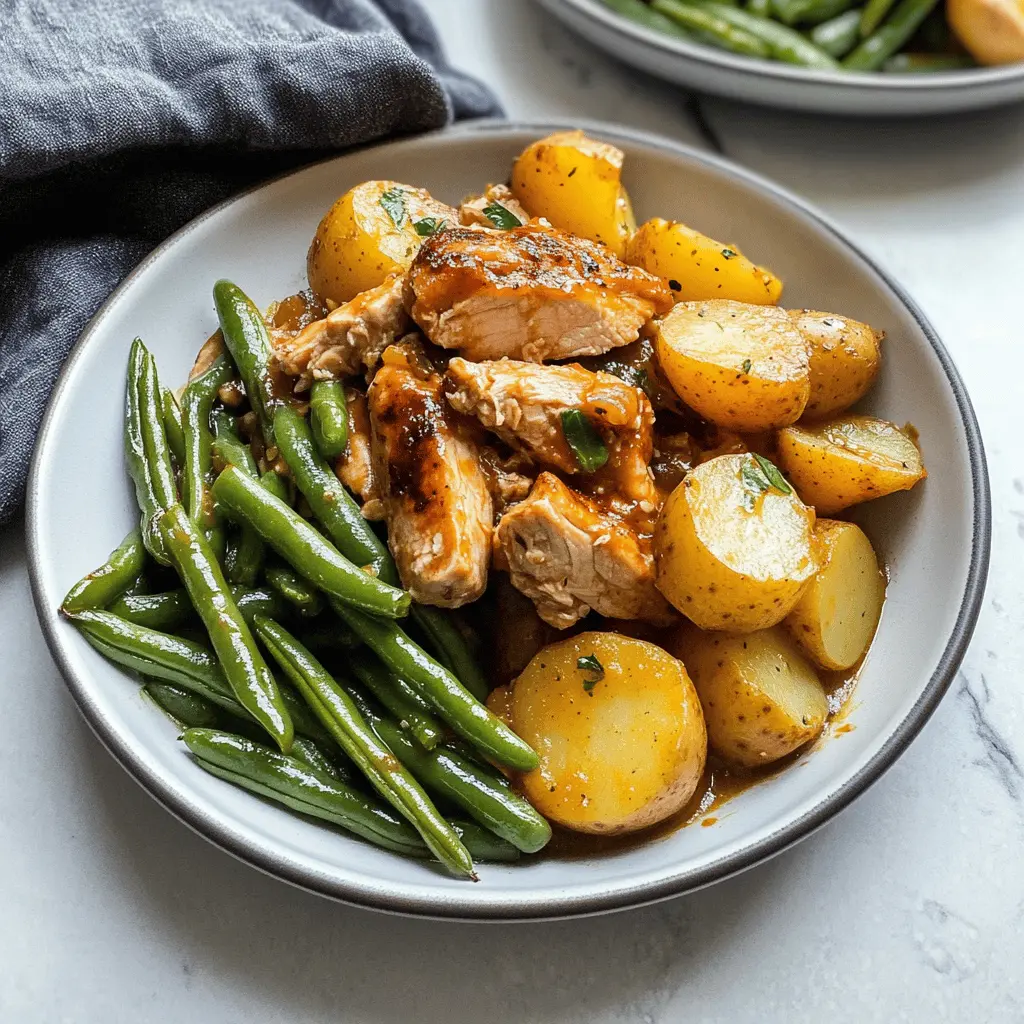 Warm up your dinner routine with this delicious Crockpot Chicken with Potatoes and Green Beans! Packed with tender chicken, hearty potatoes, and fresh green beans, this one-pot meal is easy to make and perfect for busy weeknights. Add your favorite seasonings for extra flavor, and don't forget to save this recipe for your next family dinner!