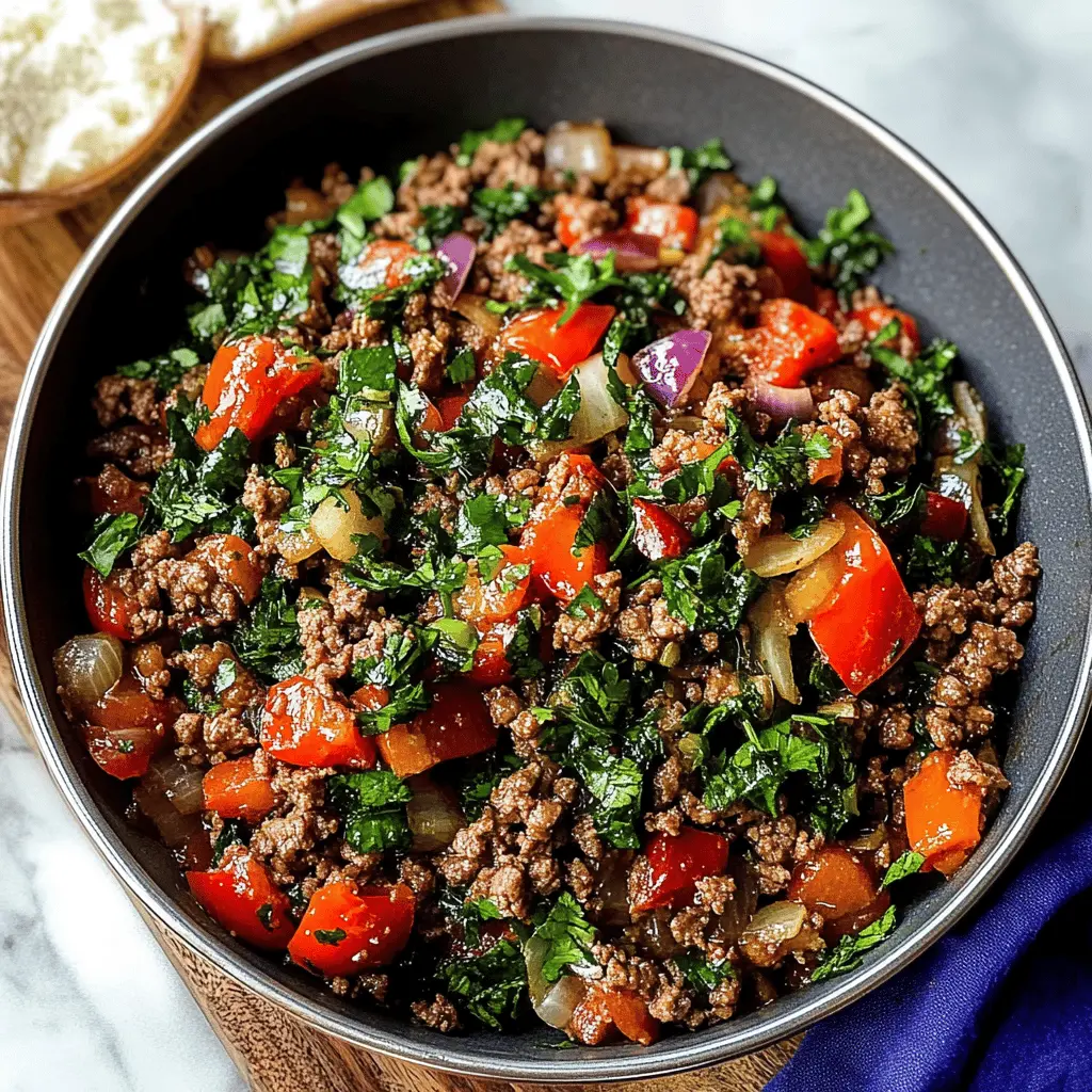Satisfy your taste buds with this delicious Mediterranean Ground Beef Stir Fry! Packed with vibrant veggies, aromatic spices, and rich flavors, this dish is a quick and easy way to bring a taste of the Mediterranean to your table. Perfect for busy weeknights or a flavorful meal prep option. Save this recipe to enjoy a satisfying dinner that’s full of zest and goodness!