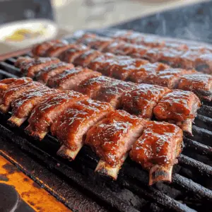 Get ready for barbecue bliss with these fall-off-the-bone ribs cooked to perfection on the grill! Juicy, tender, and packed with flavor, this recipe features a savory rub and a tangy glaze that will have everyone coming back for more. Perfect for summer cookouts or family gatherings, save this pin to impress your guests at your next get-together!