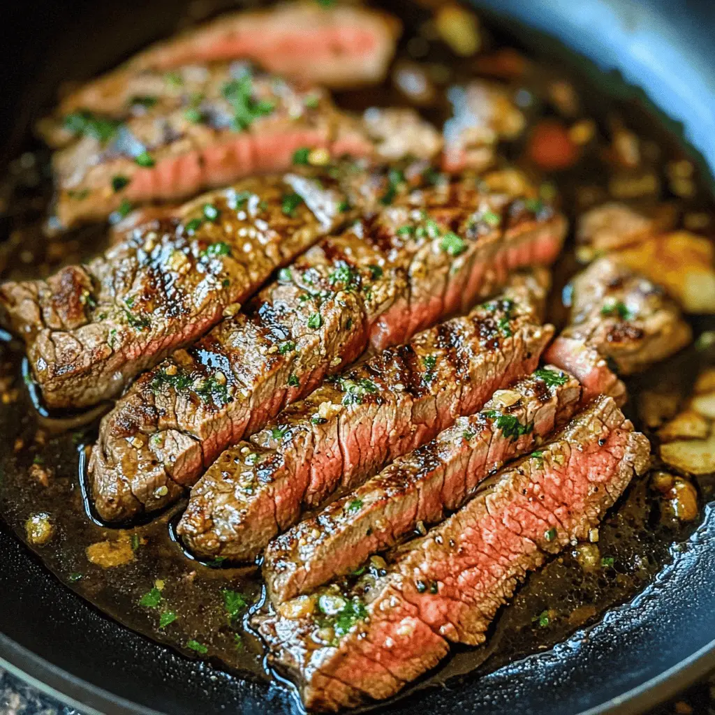 Tender and juicy Garlic Butter Skillet Flank Steak is a must-try! This easy oven recipe brings out rich flavors with minimal effort. Perfect for weeknight dinners or special occasions, this steak is seared to perfection and finished with a luscious garlic butter sauce. Save this delicious recipe for your next family meal or gathering!