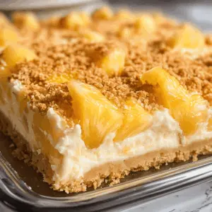 This classic Grandma's Pineapple Dream recipe is a delightful blend of creamy, tropical flavors that's perfect for any occasion. With layers of pineapple, creamy filling, and a crunchy crust, it's a treat everyone will love. Save this recipe to impress your friends and family at your next gathering or potluck!