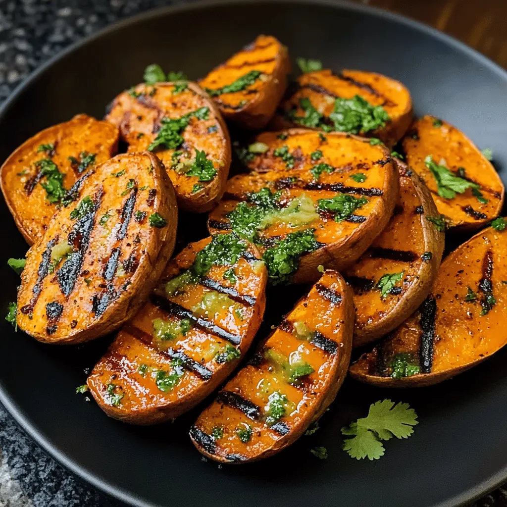 Looking for a vibrant side dish that’s bursting with flavor? These Grilled Cilantro-Lime Sweet Potatoes are perfect for your next BBQ or family dinner! With the perfect balance of smoky and zesty flavors, this dish is an instant crowd-pleaser. Save this recipe now and bring some sunshine to your meals!