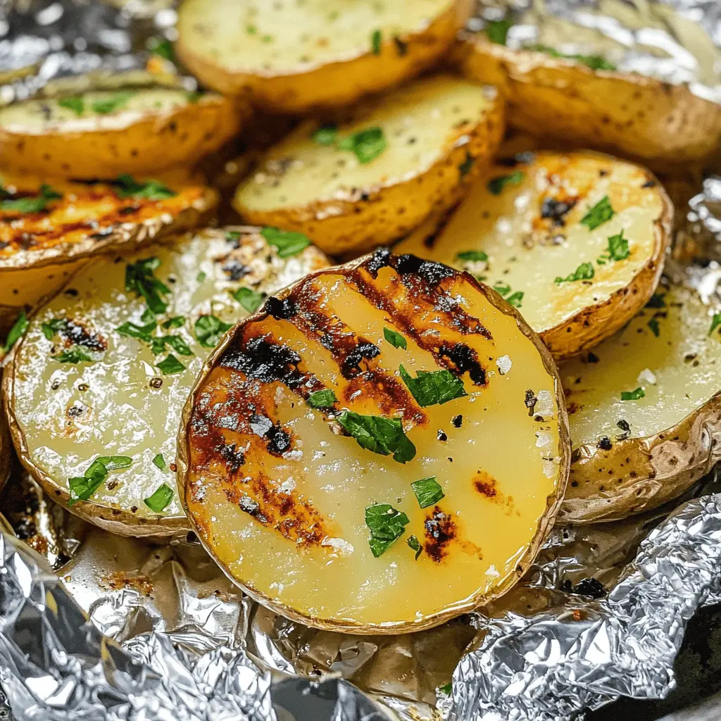 Get ready for the easiest side dish ever! These Grilled Potatoes in Foil are perfectly seasoned and packed with flavor. Each potato packet is filled with tender, buttery potatoes, ideal for backyard barbecues or camping trips. Save this recipe for your next gathering and impress your guests with minimal effort!