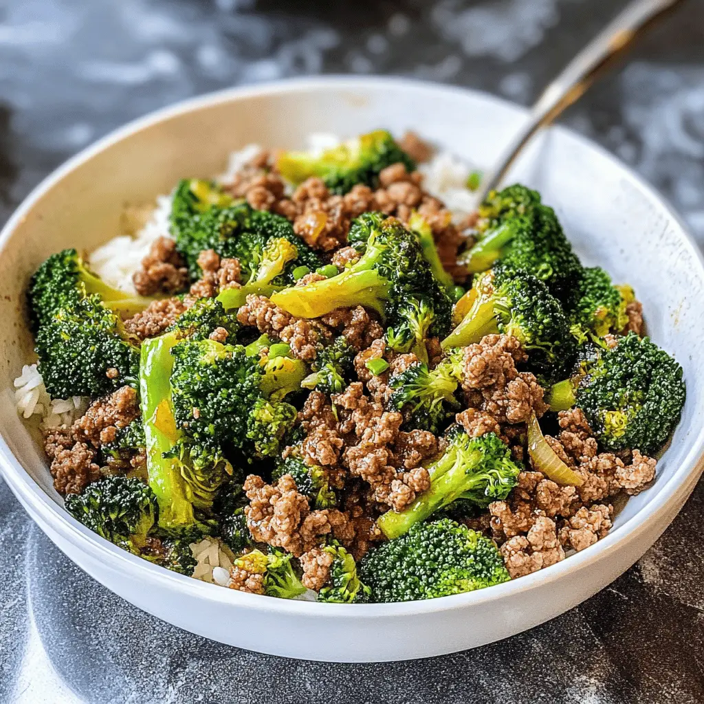 Easy Ground Beef and Broccoli Stir Fry Recipe