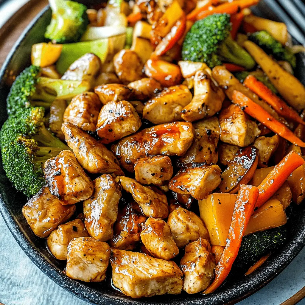 Get ready for a delicious Hibachi Chicken and Vegetables meal right at home! This quick and easy stir-fry features tender chicken and colorful veggies, all brought together with a savory sauce that bursts with flavor. Perfect for family dinners or meal prep, save this recipe to enjoy a taste of Japanese cuisine anytime!