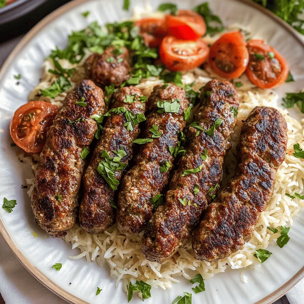 Savor the rich flavors of Homemade Lebanese Kafta! This delightful dish features a blend of finely minced beef or lamb mixed with fresh herbs and spices, making every bite unforgettable. Perfect for grilling or baking, it's a crowd-pleaser for family dinners or special gatherings. Save this recipe for your next meal and enjoy the warm, aromatic taste of Lebanon!