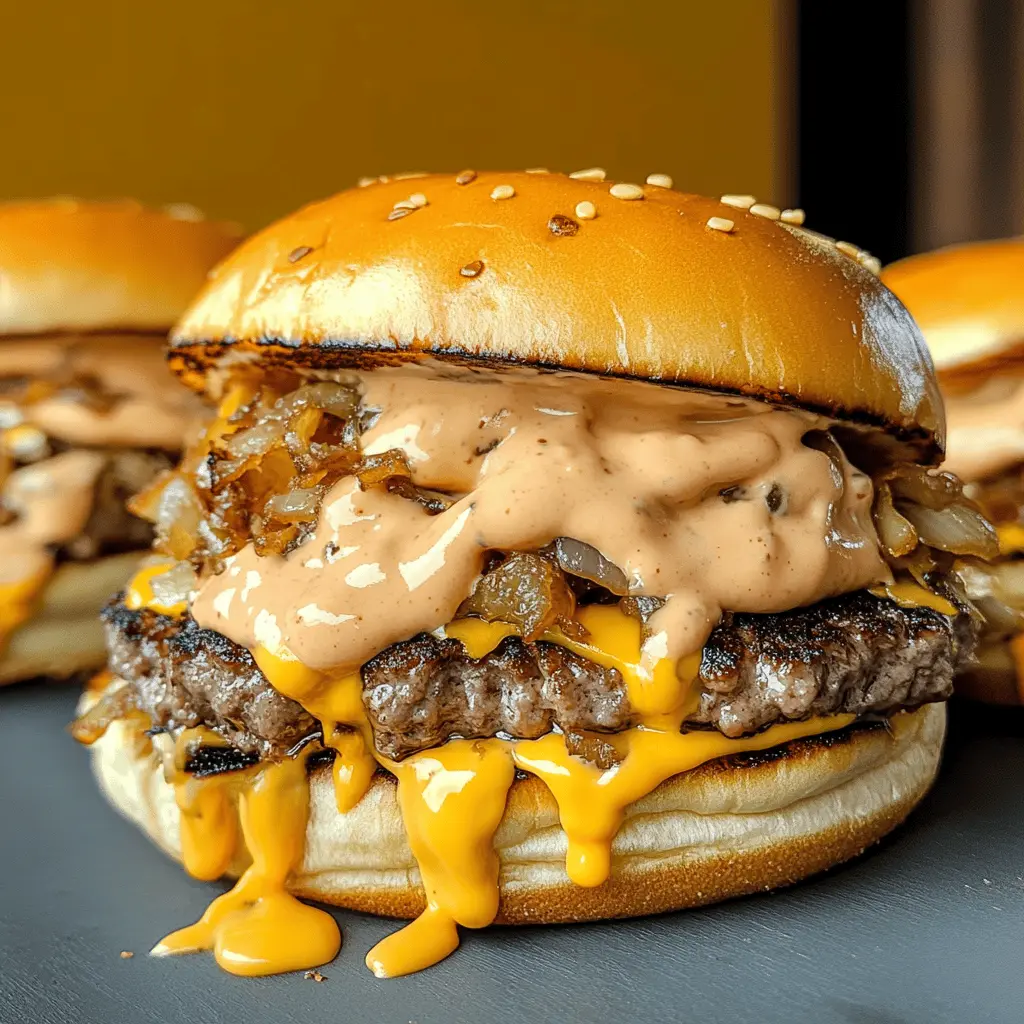 Get ready to enjoy the ultimate comfort food with these Smash Burgers topped with homemade Baconnaise Sauce! Juicy and crispy, these burgers are packed with flavor and perfect for any BBQ or cozy night in. Save this recipe to impress your friends and family with a burger experience they won't forget! Perfect for parties or a laid-back dinner.