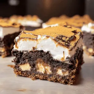 Get ready for a delicious twist on a classic favorite! These S'mores Brownies feature rich chocolate brownie layers topped with fluffy vanilla bean marshmallow. With graham cracker crunch and gooey chocolate, it's a dessert that everyone will love. Perfect for gatherings or a cozy night in, save this recipe to bring a touch of campfire magic to your kitchen!