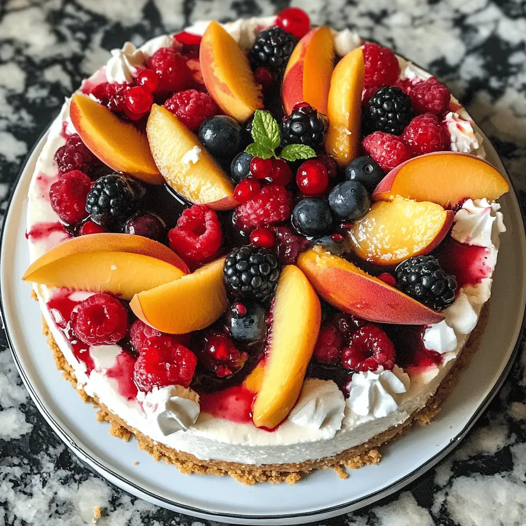 This Summer Berry and Peach Cheesecake is the perfect treat to brighten up your warm days! Made with a creamy cheesecake filling, fresh peaches, and mixed berries, it’s a delightful blend of flavors and textures. Great for gatherings, celebrations, or a cozy night in. Save this easy recipe to make a delicious dessert that everyone will love!