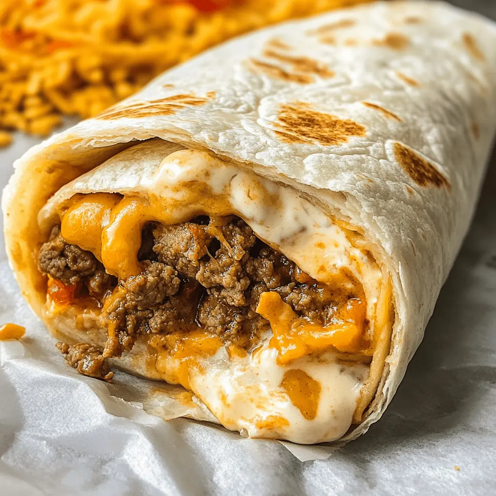 Easy Beefy Melt Burrito Recipe