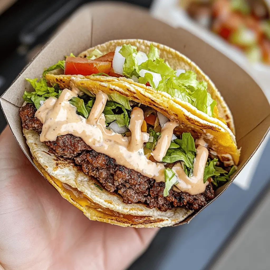 Get ready for a fun twist on taco night with these Original Smash Burger Tacos! Featuring juicy burger patties, melted cheese, and all your favorite toppings wrapped in a warm tortilla, this recipe brings the best of both worlds together. Perfect for game night or a casual dinner! Save this pin to try these mouthwatering tacos soon!