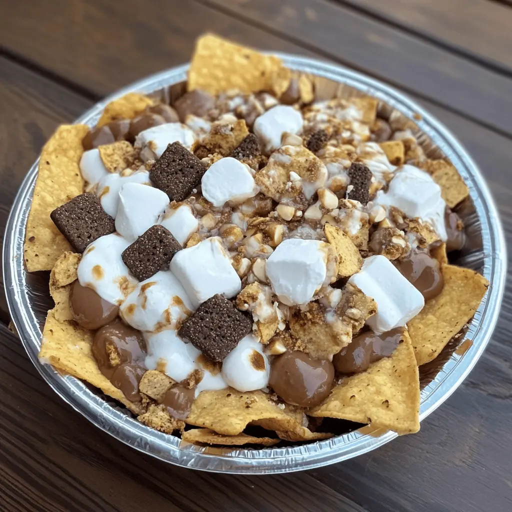Get ready for a delicious twist on a classic treat! These Original S'mores Nachos combine crispy tortilla chips, melted chocolate, gooey marshmallows, and crunchy graham cracker crumbs for an irresistible dessert. Perfect for movie nights or summer gatherings, it's a fun and easy recipe that everyone will love. Save this pin for your next sweet craving!