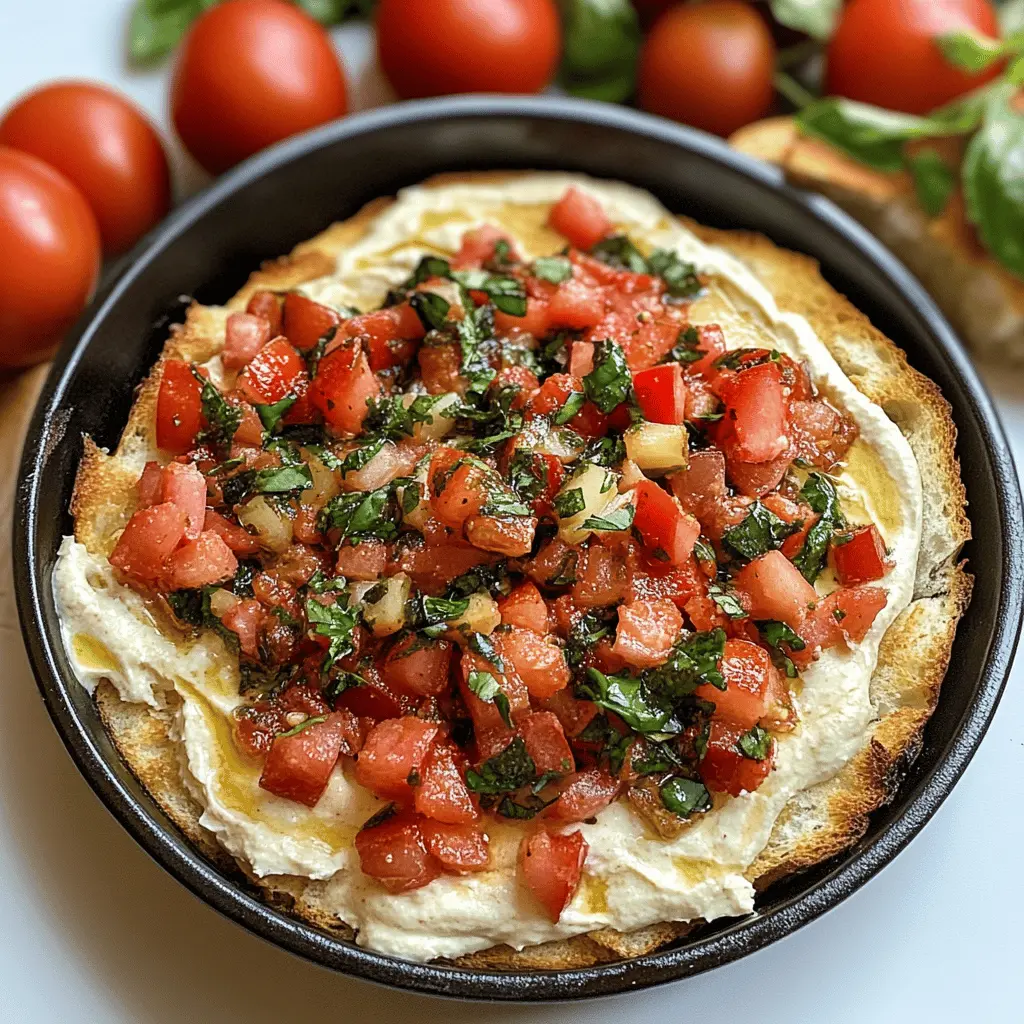 Easy Bruschetta Dip Recipe for Parties