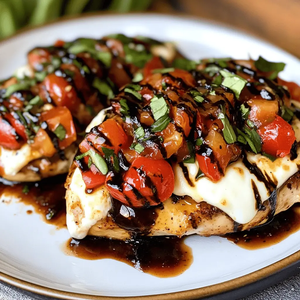 Easy Mozzarella Bruschetta Chicken Recipe