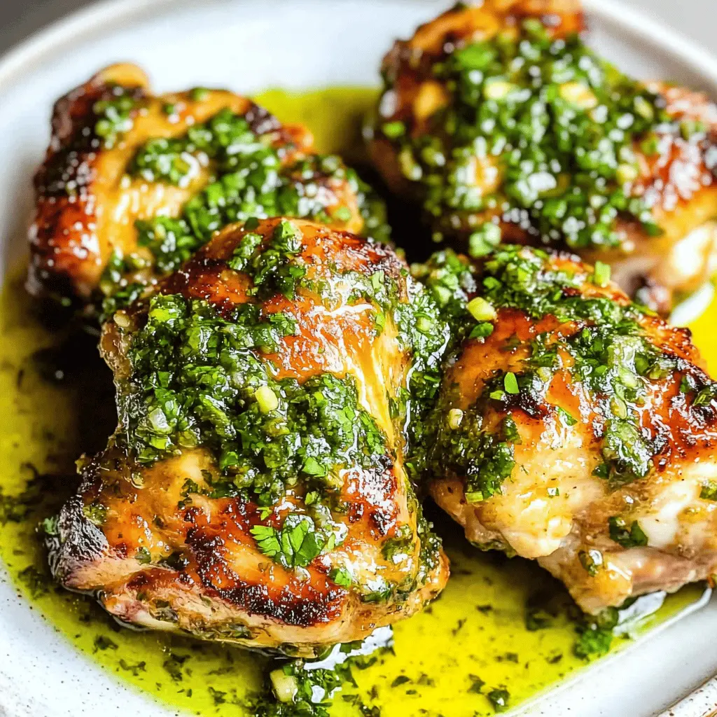 Easy Chimichurri Chicken Thighs Recipe