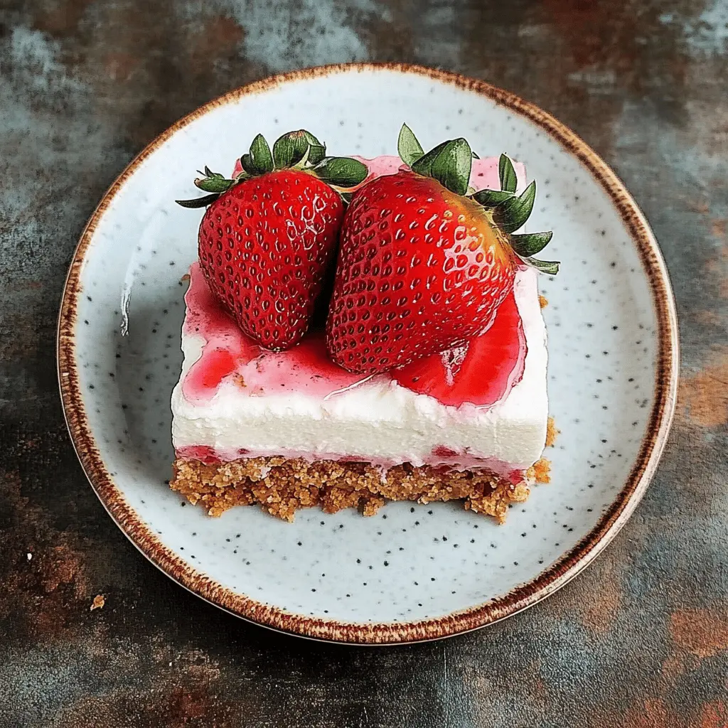 Fresh Strawberry Yum Yum Dessert Recipe