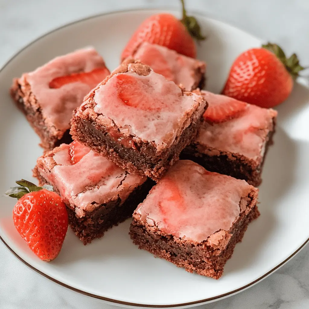 Easy Strawberry Brownies Recipe for Beginners