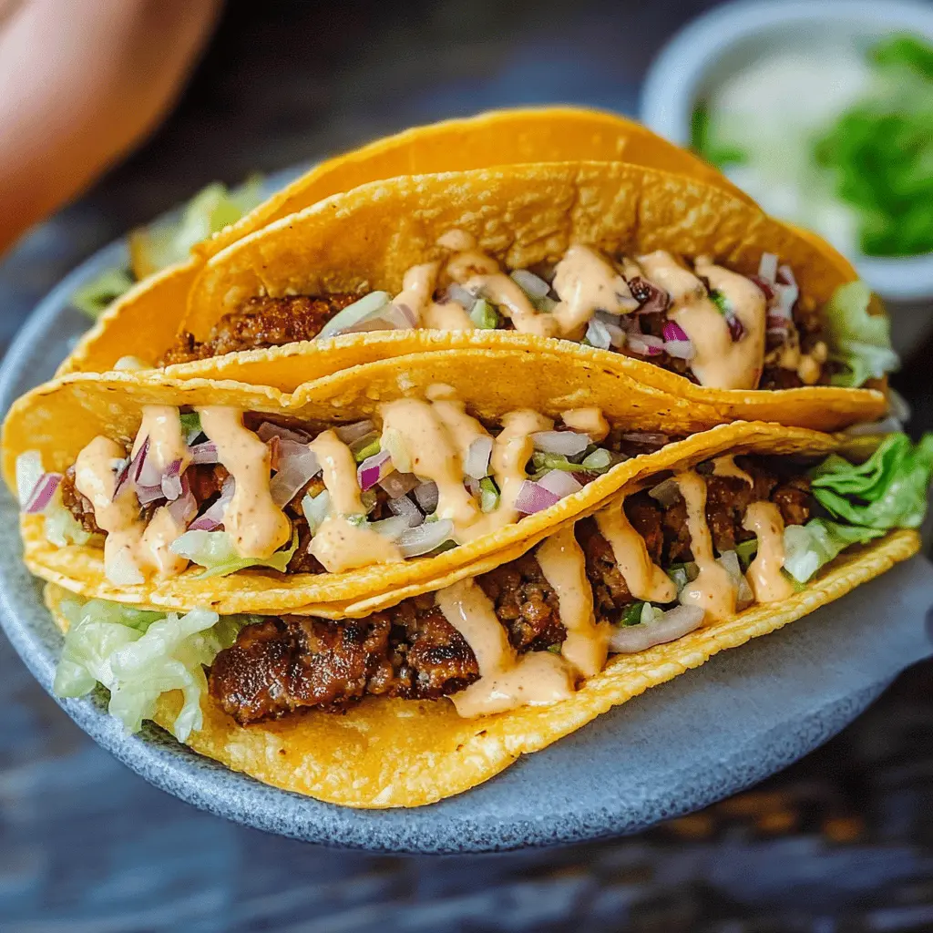 Easy Smash Burger Tacos Recipe for a Quick Meal