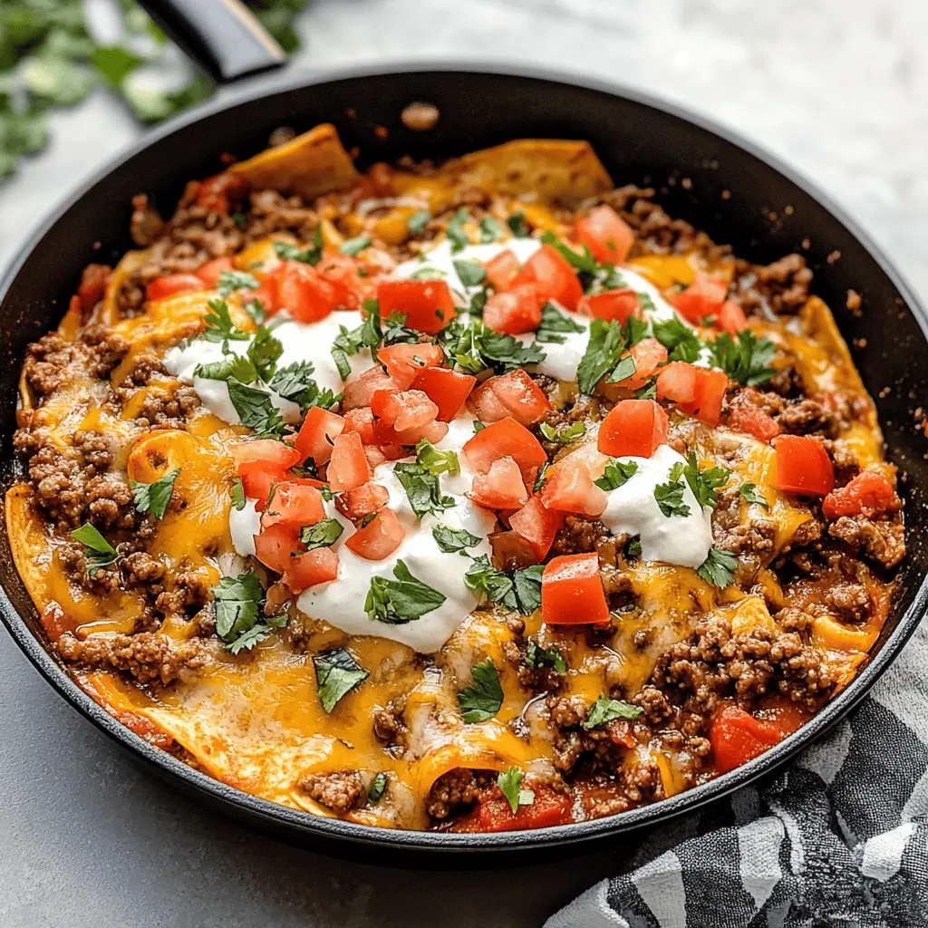 Easy Ground Beef Burrito Skillet Recipe