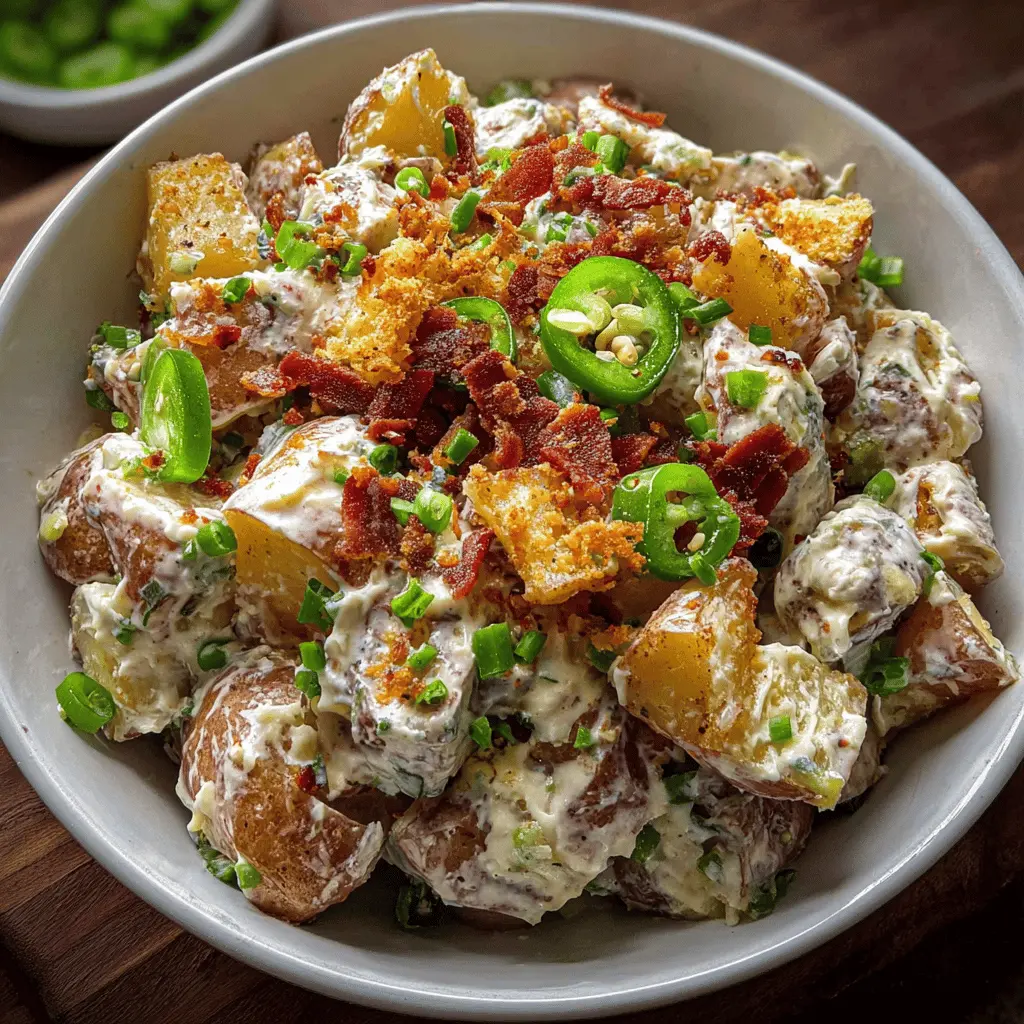 Easy Jalapeño Popper Roasted Potato Salad