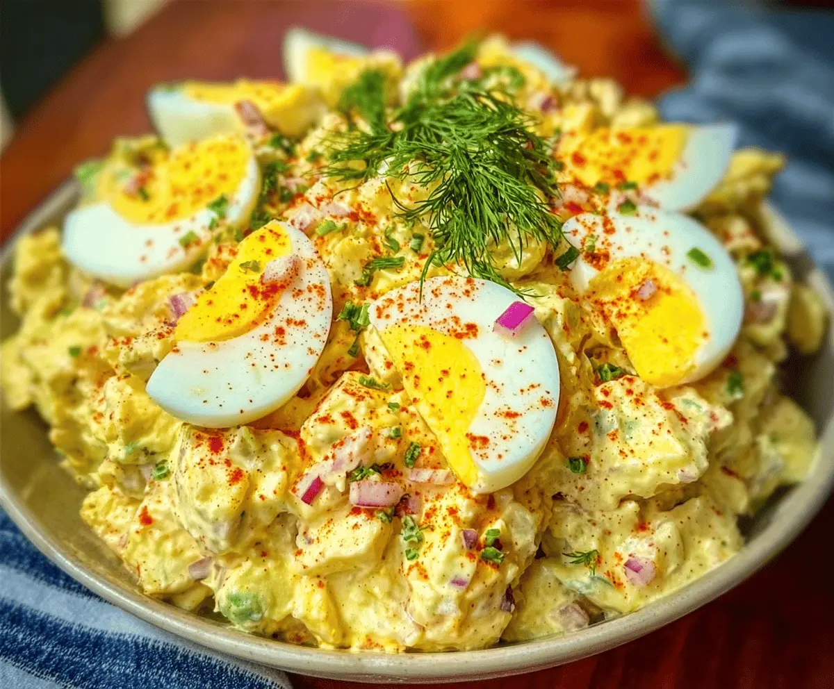 Easy Deviled Egg Potato Salad Recipe