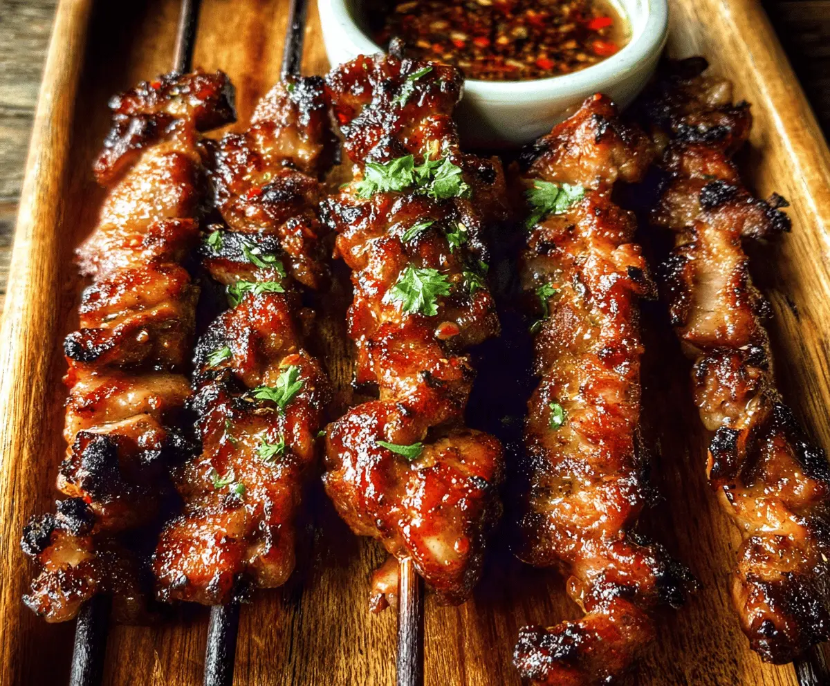 Easy Grilled Thai Chicken Skewers Recipe
