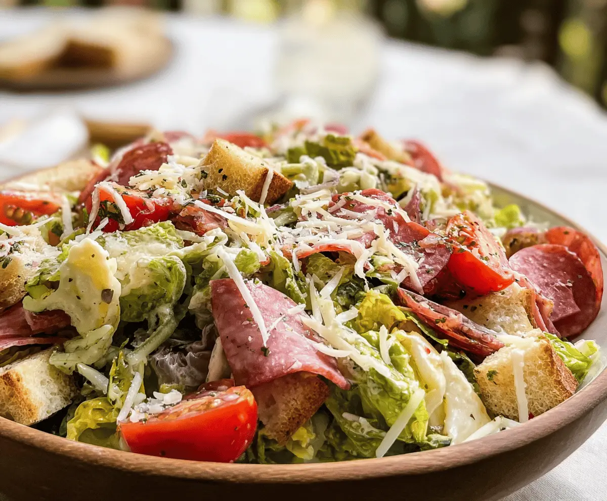Easy Italian Grinder Salad Recipe