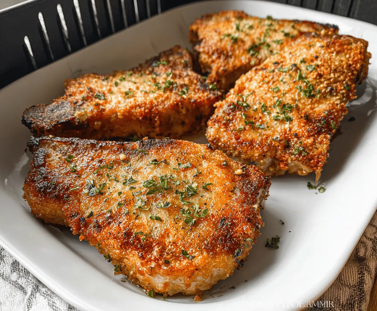 Easy Crispy Air Fryer Pork Chops Recipe
