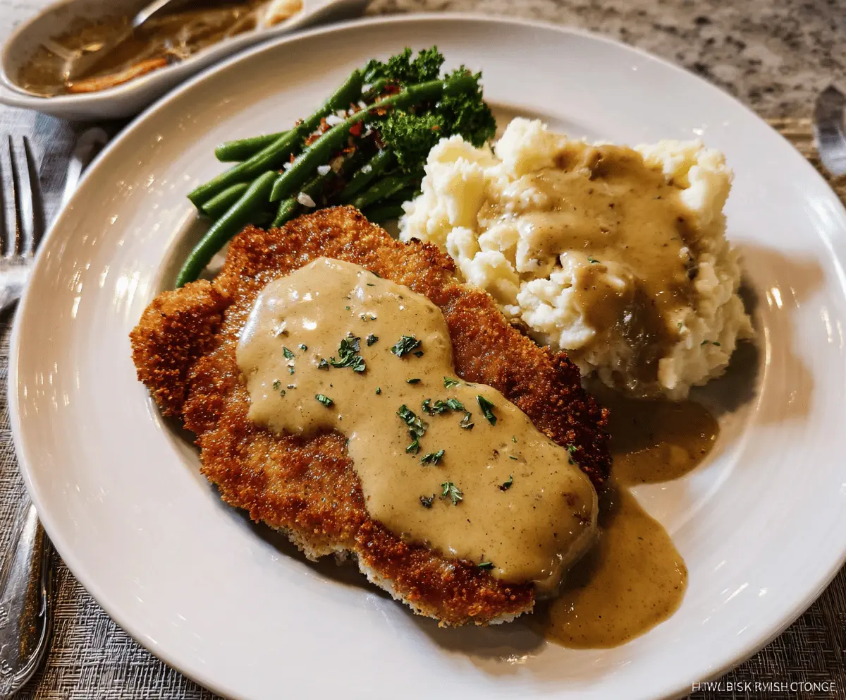Easy Pork Schnitzel with Creamy Dijon Gravy