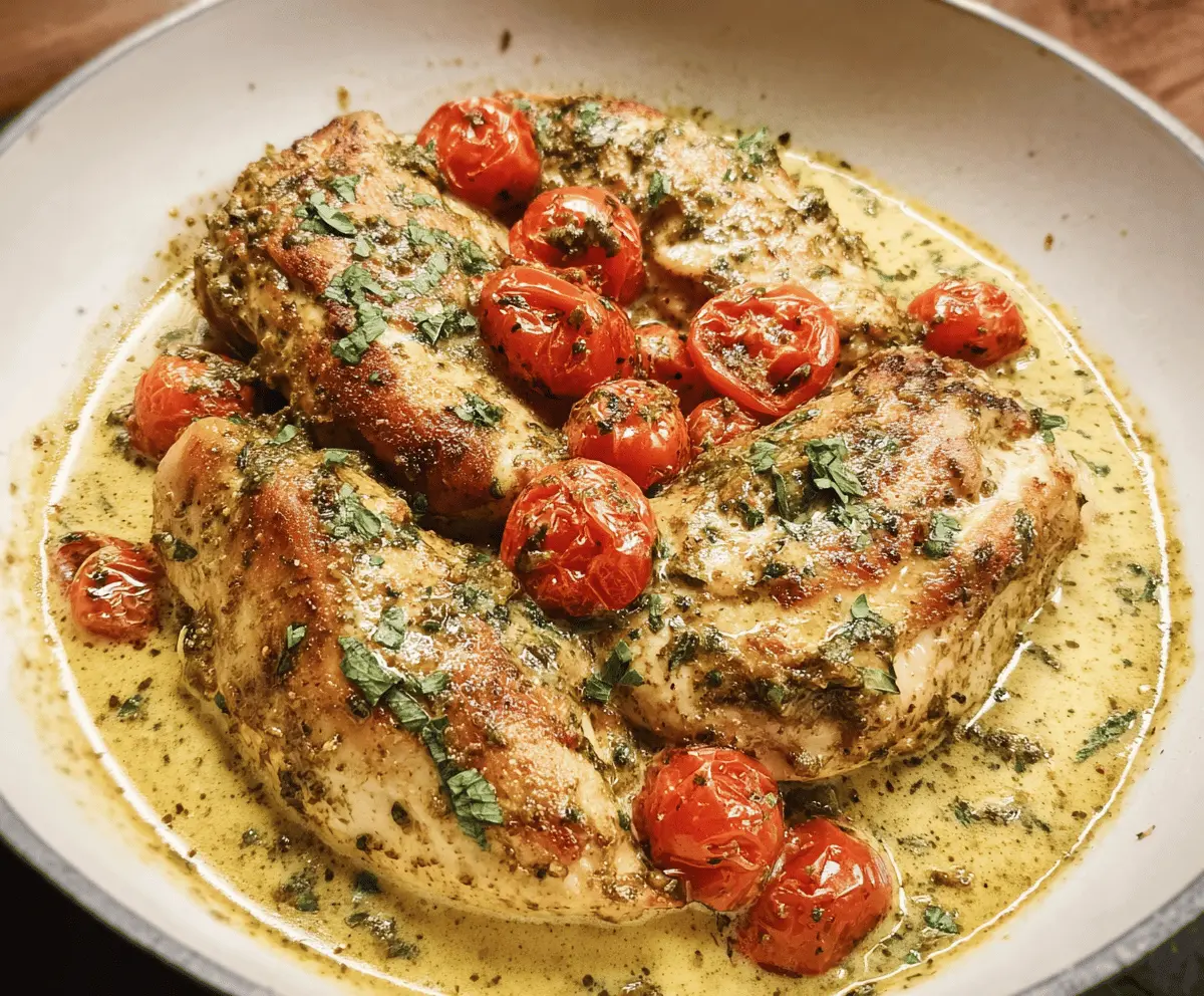 Easy Creamy Pesto Chicken Recipe
