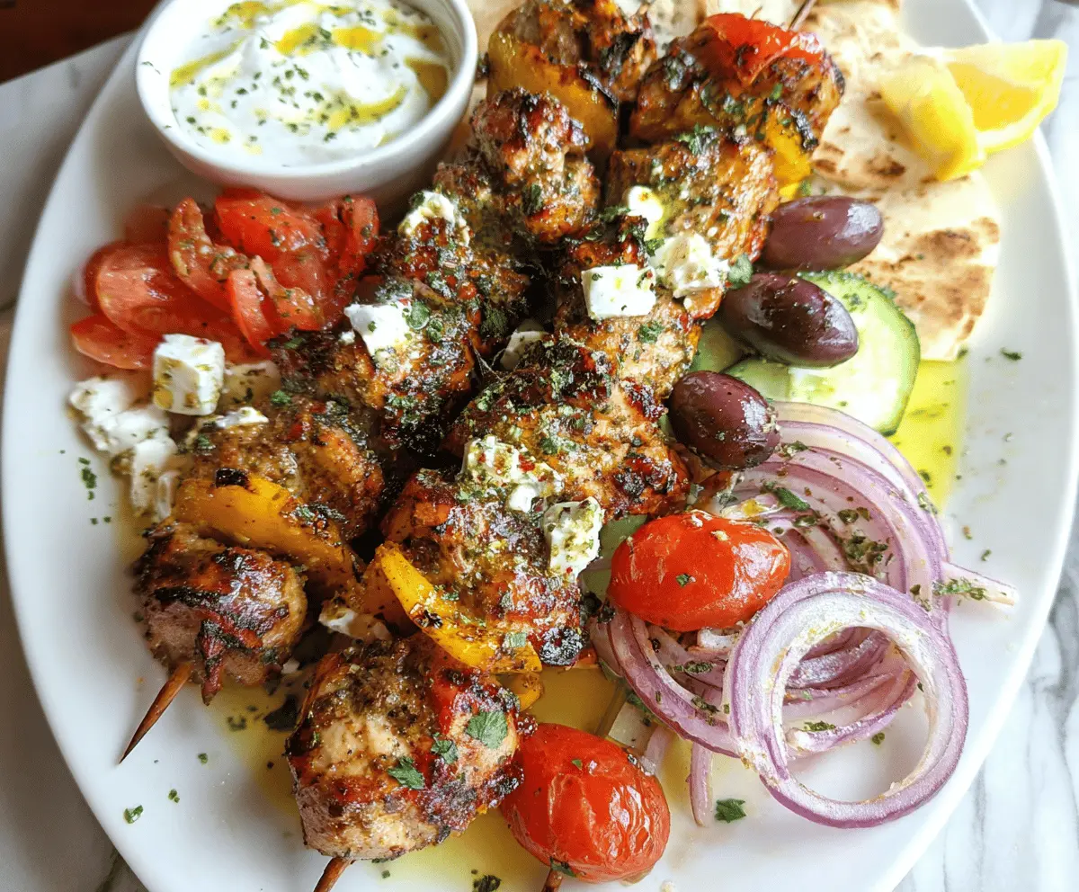 Easy Greek Chicken Kabobs Recipe
