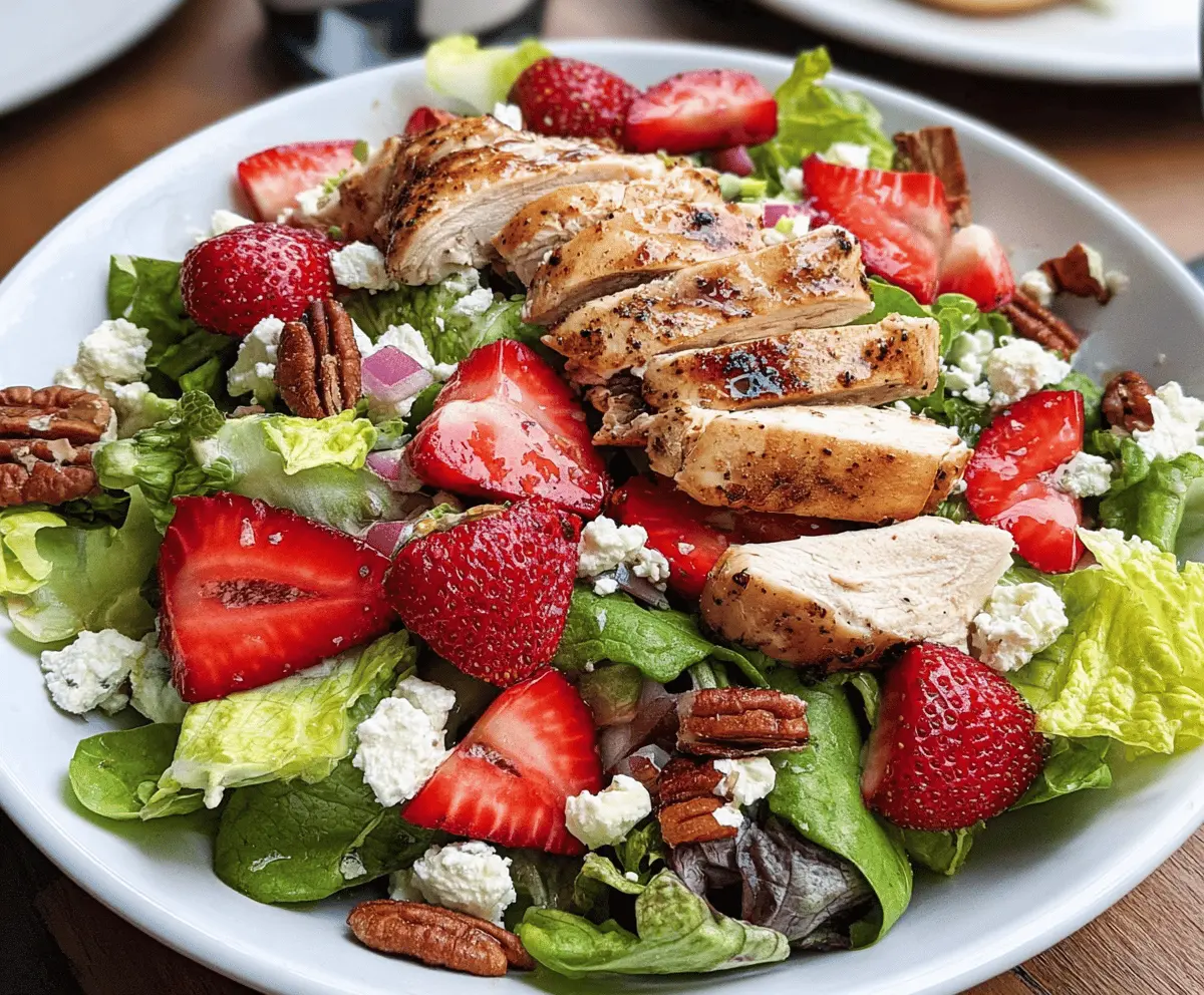 Easy Strawberry Chicken Salad Recipe