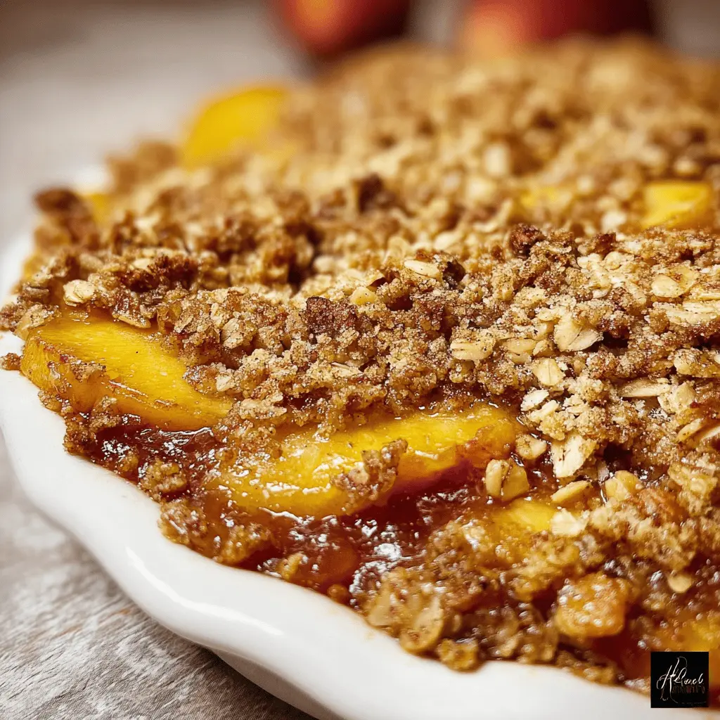 Easy Nectarine Crisp With Cinnamon Pecan Streusel