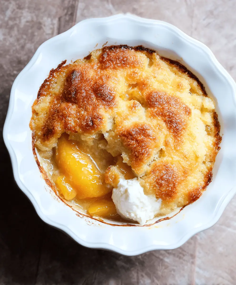 Paula Deen’s Easy Peach Cobbler Recipe