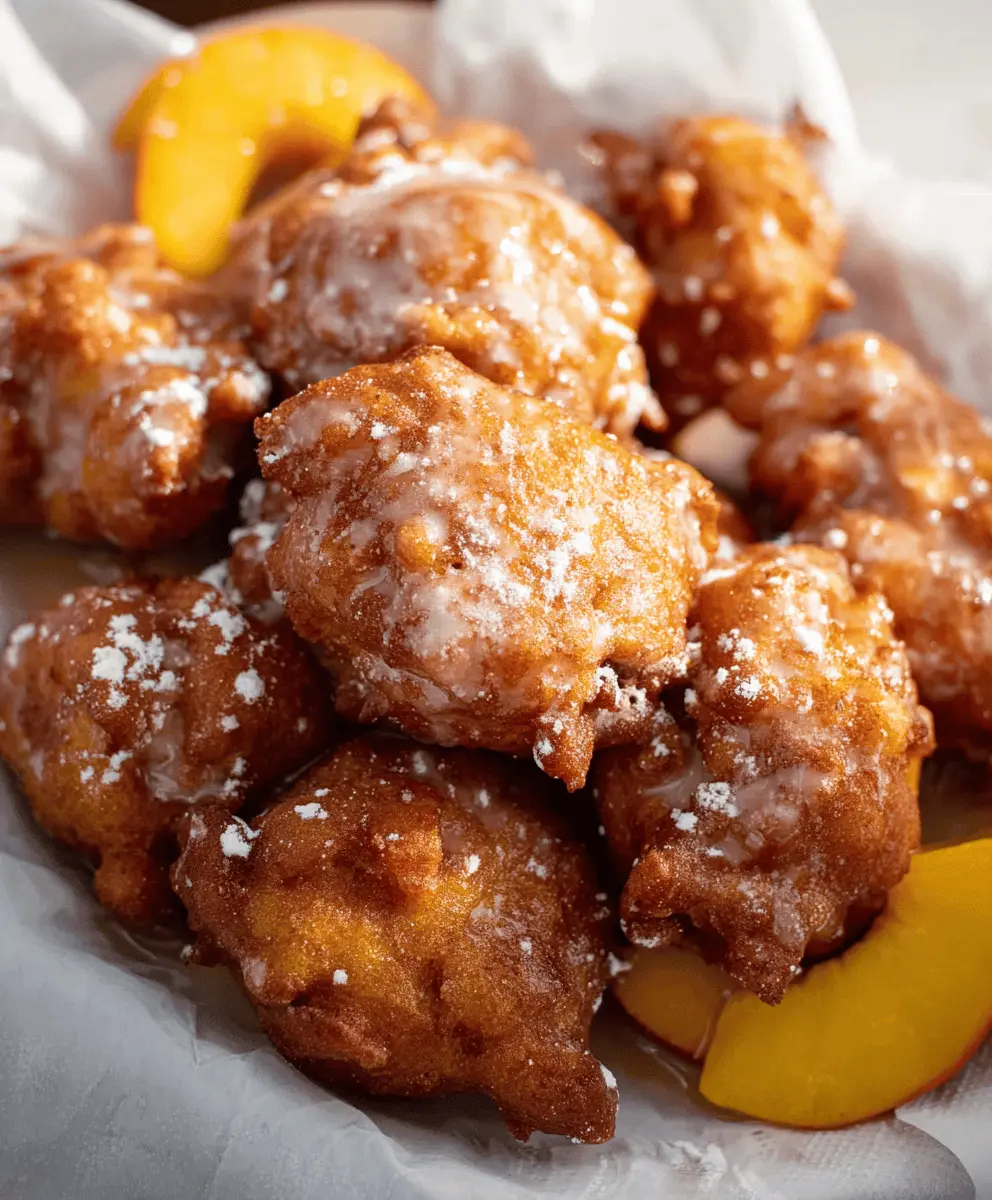Easy Fresh Peach Fritters Recipe