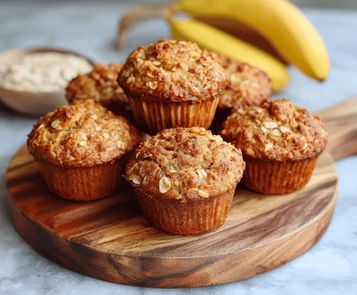 Oatmeal Banana Muffins