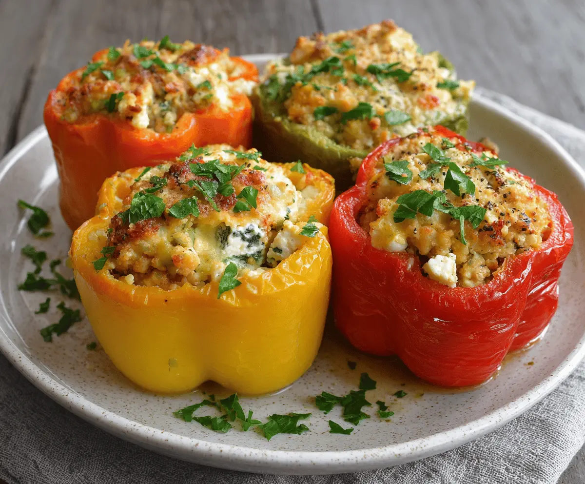 Stuffed Bell Peppers with Tofu