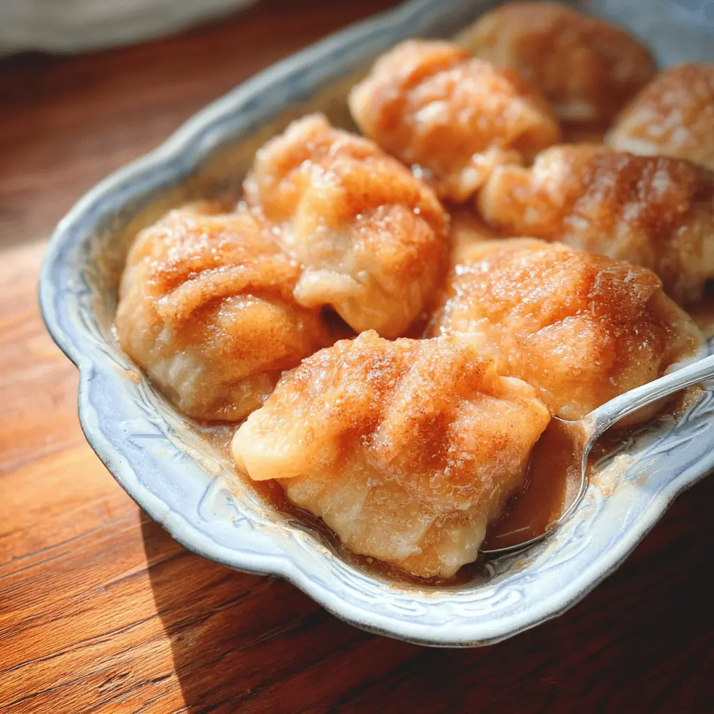 Easy Homemade Peach Dumplings Recipe