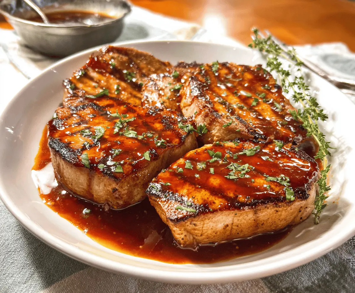 Easy Boneless Pork Chops with Honey Garlic Sauce