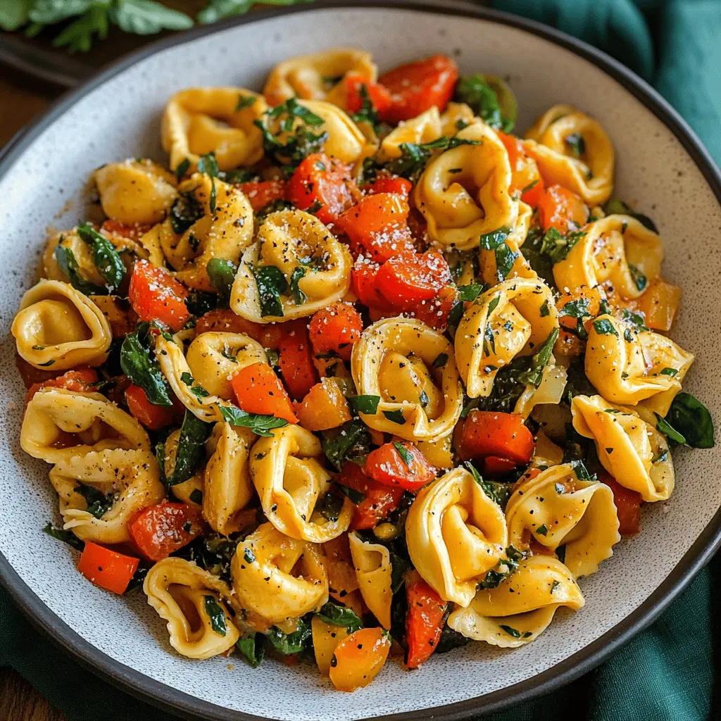 Easy Tortellini with Sautéed Vegetables