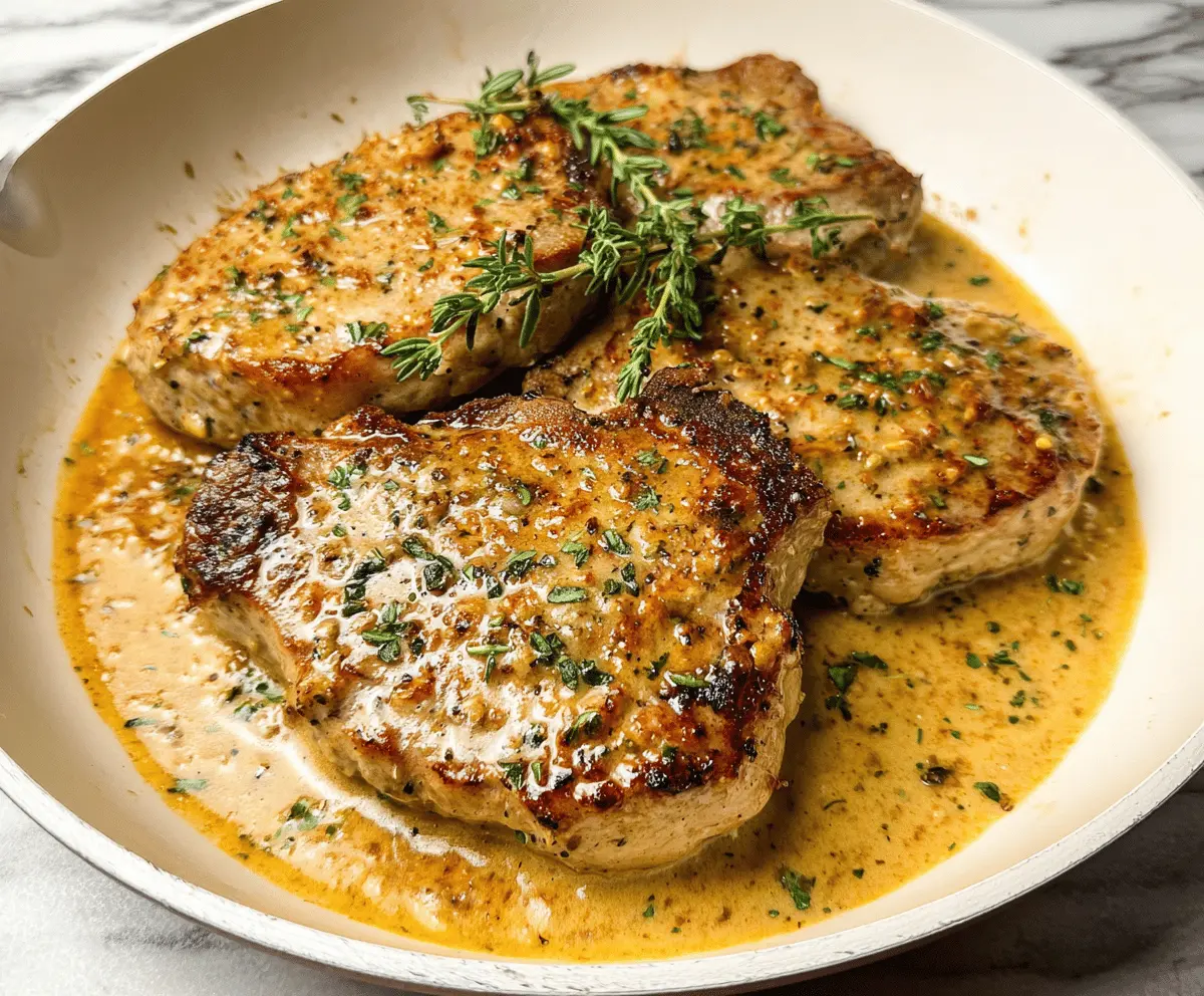 Creamy Boursin Pork Chops Recipe