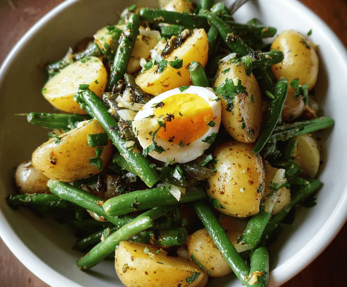 Easy French-Style Potato and Green Bean Salad