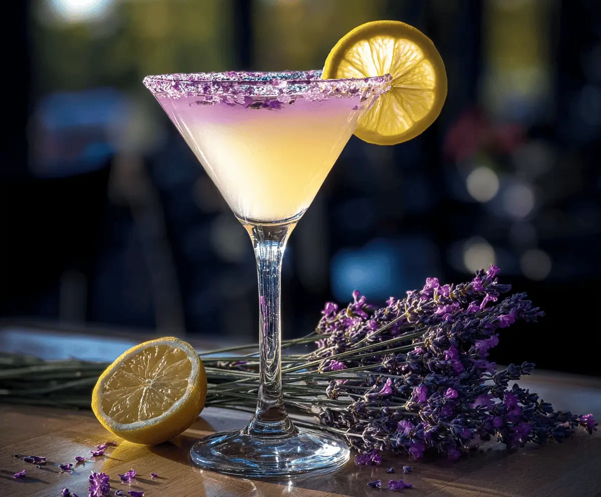 Refreshing Lavender Lemon Drop Martini Recipe