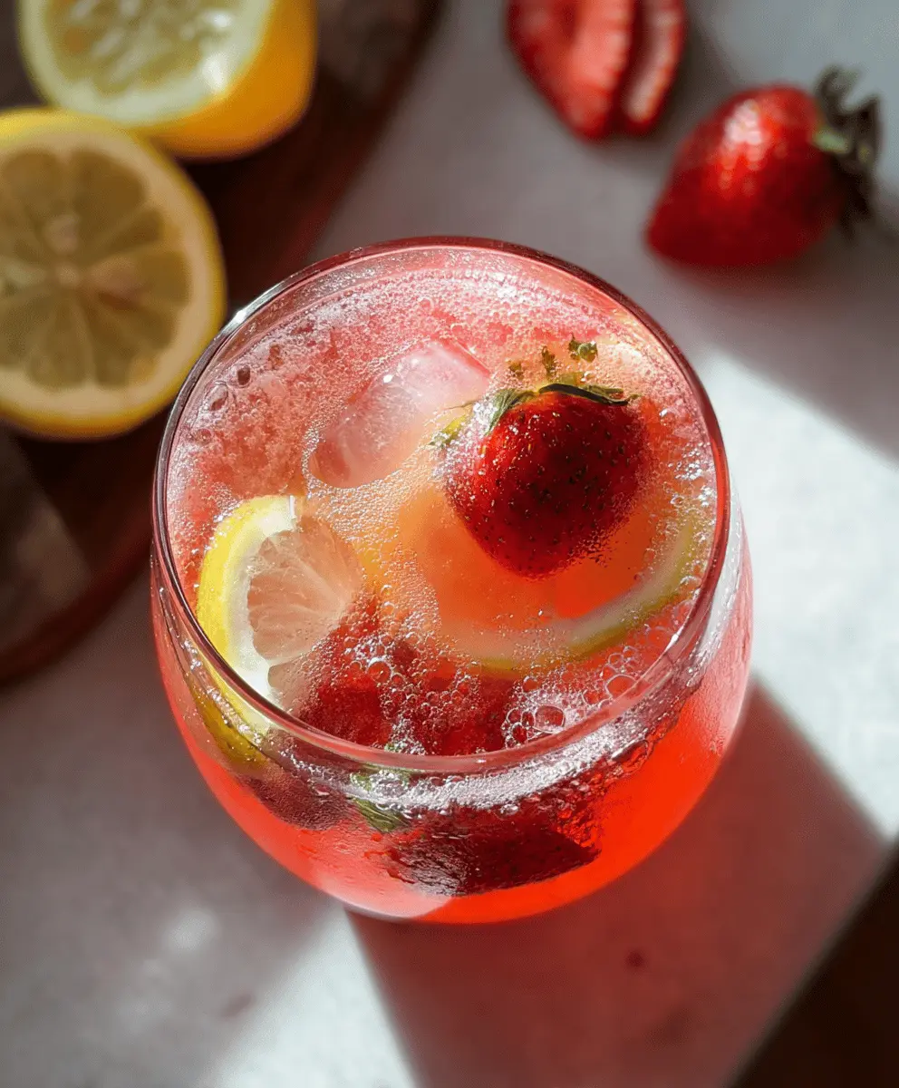 Refreshing Strawberry Lemonade Sangria Recipe