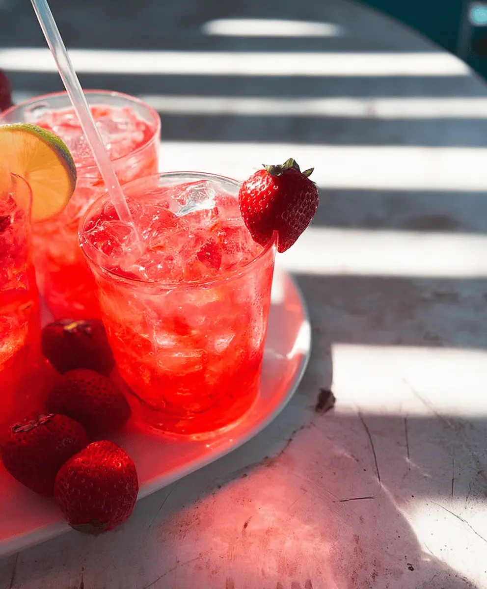 Refreshing Strawberry Tequila Soda Recipe