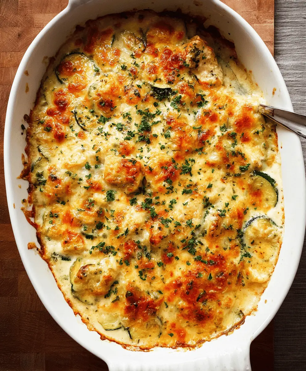 Easy Chicken Zucchini Casserole for Busy Nights