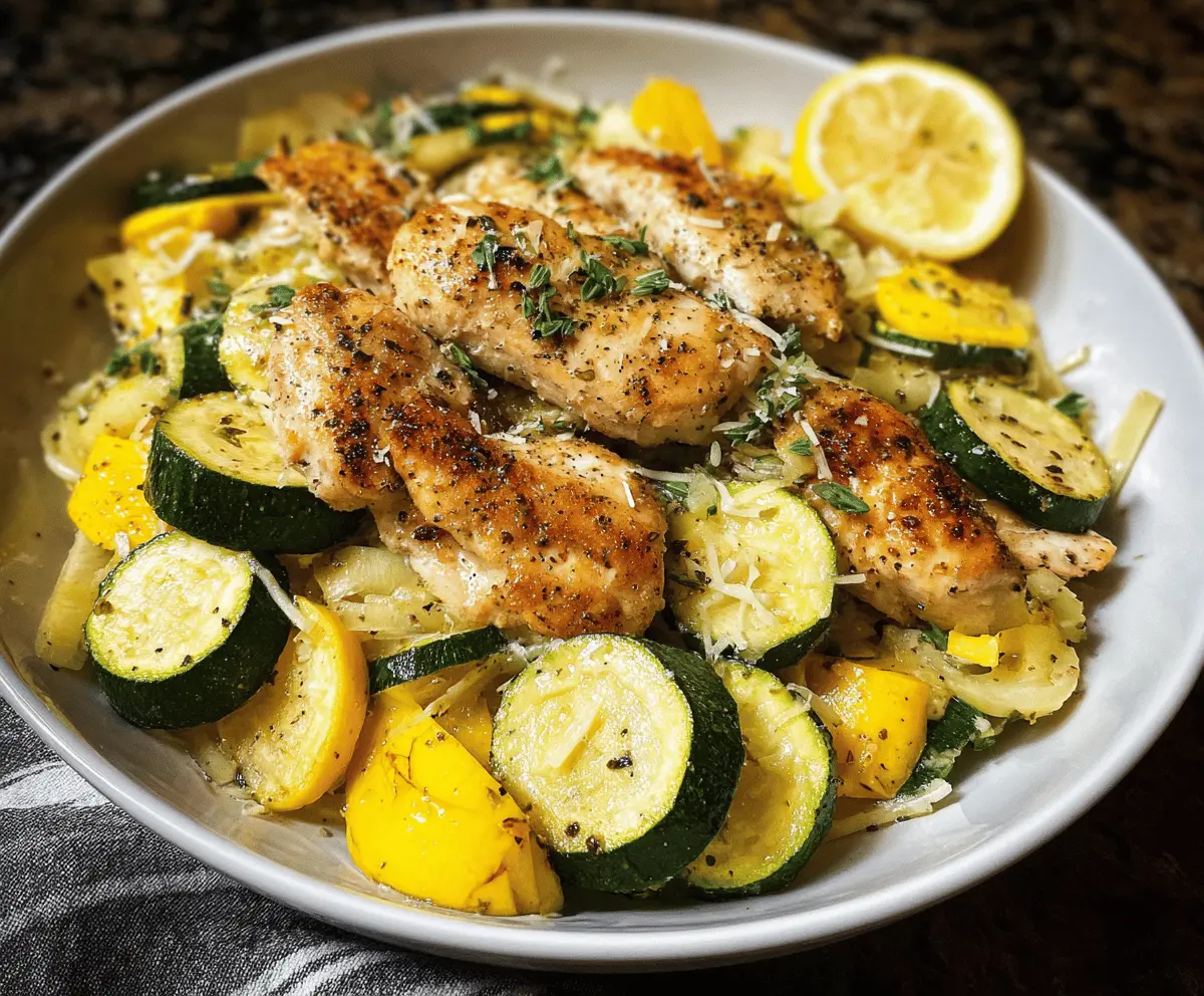 Easy Chicken Breast with Zucchini and Squash Recipe
