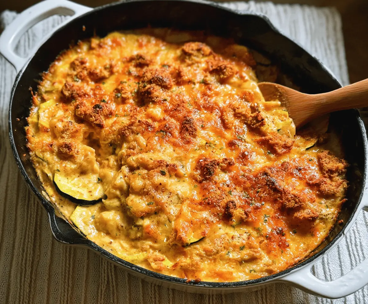 Cheesy Southern Squash Casserole Recipe